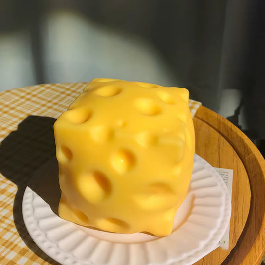 Simulate Cheese Slow Rebound Pinching Office Decompression Slow Rebound Cheese Pinching Ornament Relax and Decompress and Knead.