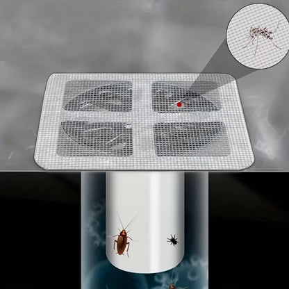 10/20/30Pcs Disposable Shower Drain Hair Catcher Mesh Stickers, Floor Drain Hair Filter, Disposable Hair Catchers for Shower