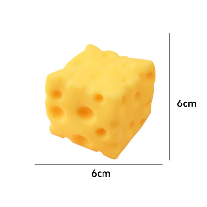 Simulate Cheese Slow Rebound Pinching Office Decompression Slow Rebound Cheese Pinching Ornament Relax and Decompress and Knead.