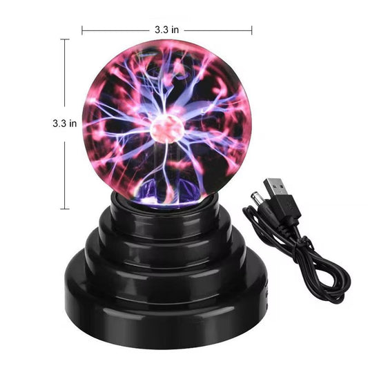 3/4/5/6/8In Magic Plasma Ball Lamp LED Night Light Touch Atmosphere Lights Christmas Party Bedroom Decor Kids Birthday Gift Toy