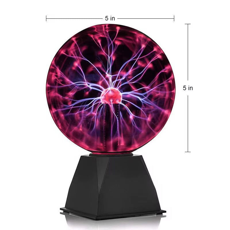 3/4/5/6/8In Magic Plasma Ball Lamp LED Night Light Touch Atmosphere Lights Christmas Party Bedroom Decor Kids Birthday Gift Toy