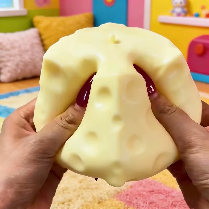 Simulate Cheese Slow Rebound Pinching Office Decompression Slow Rebound Cheese Pinching Ornament Relax and Decompress and Knead.