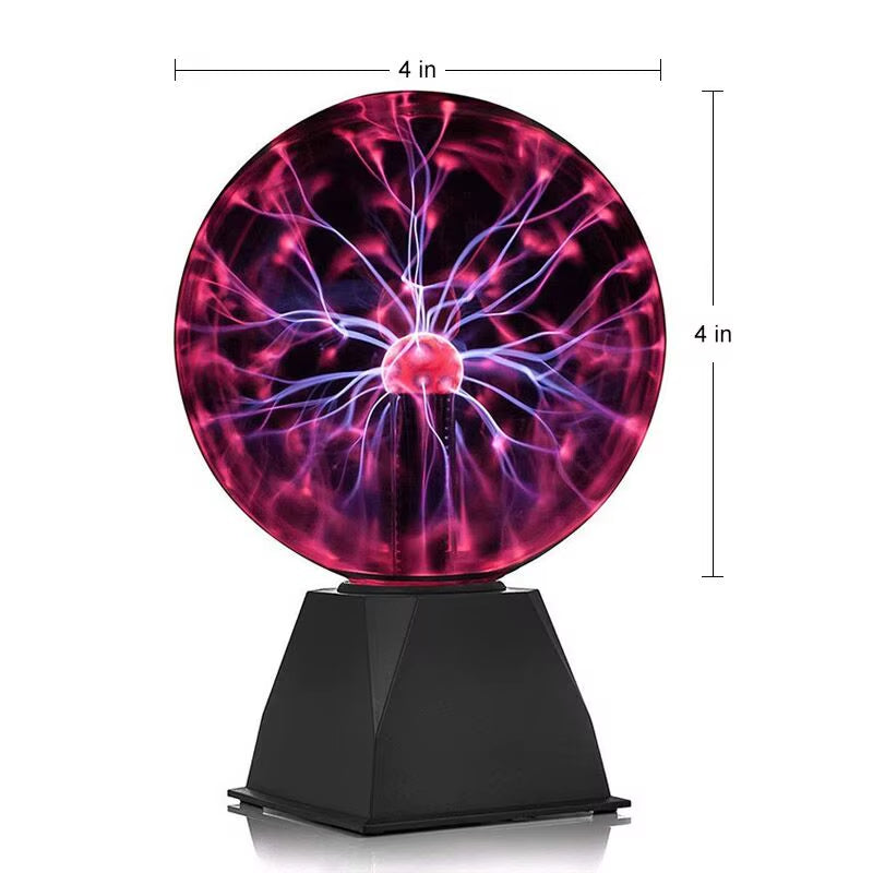 3/4/5/6/8In Magic Plasma Ball Lamp LED Night Light Touch Atmosphere Lights Christmas Party Bedroom Decor Kids Birthday Gift Toy