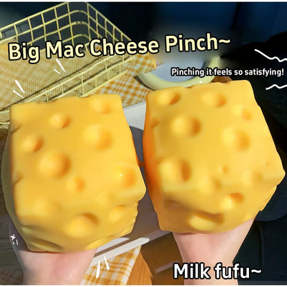 Simulate Cheese Slow Rebound Pinching Office Decompression Slow Rebound Cheese Pinching Ornament Relax and Decompress and Knead.